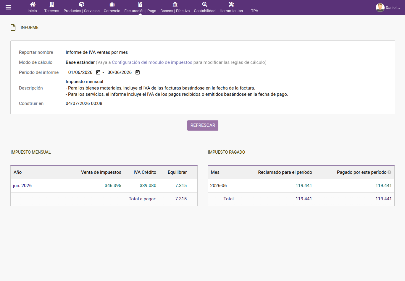 IVA de las Compras y Ventas