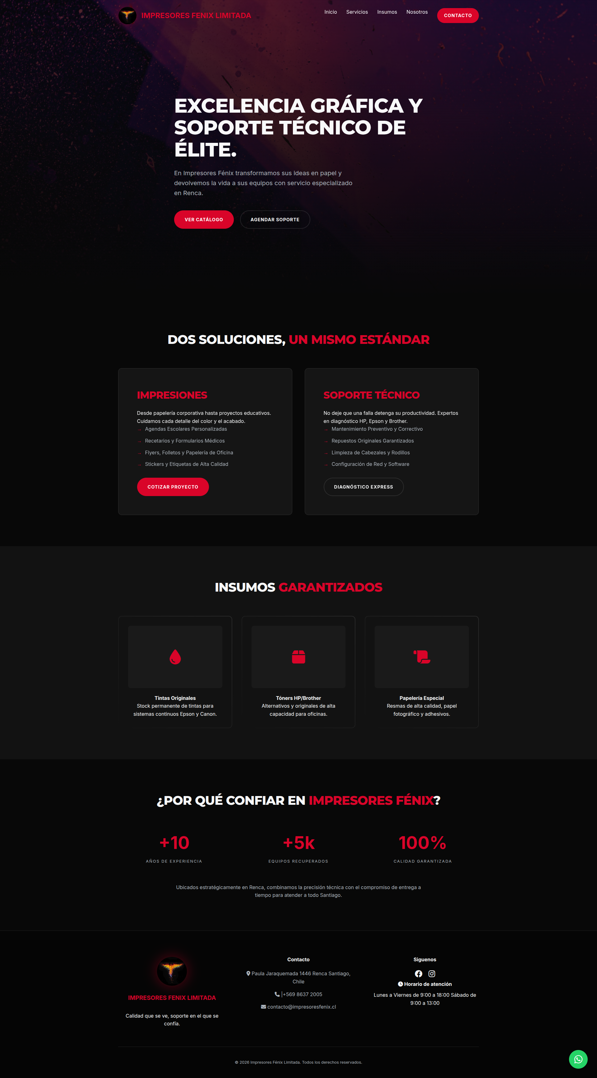 Rediseño web realizado