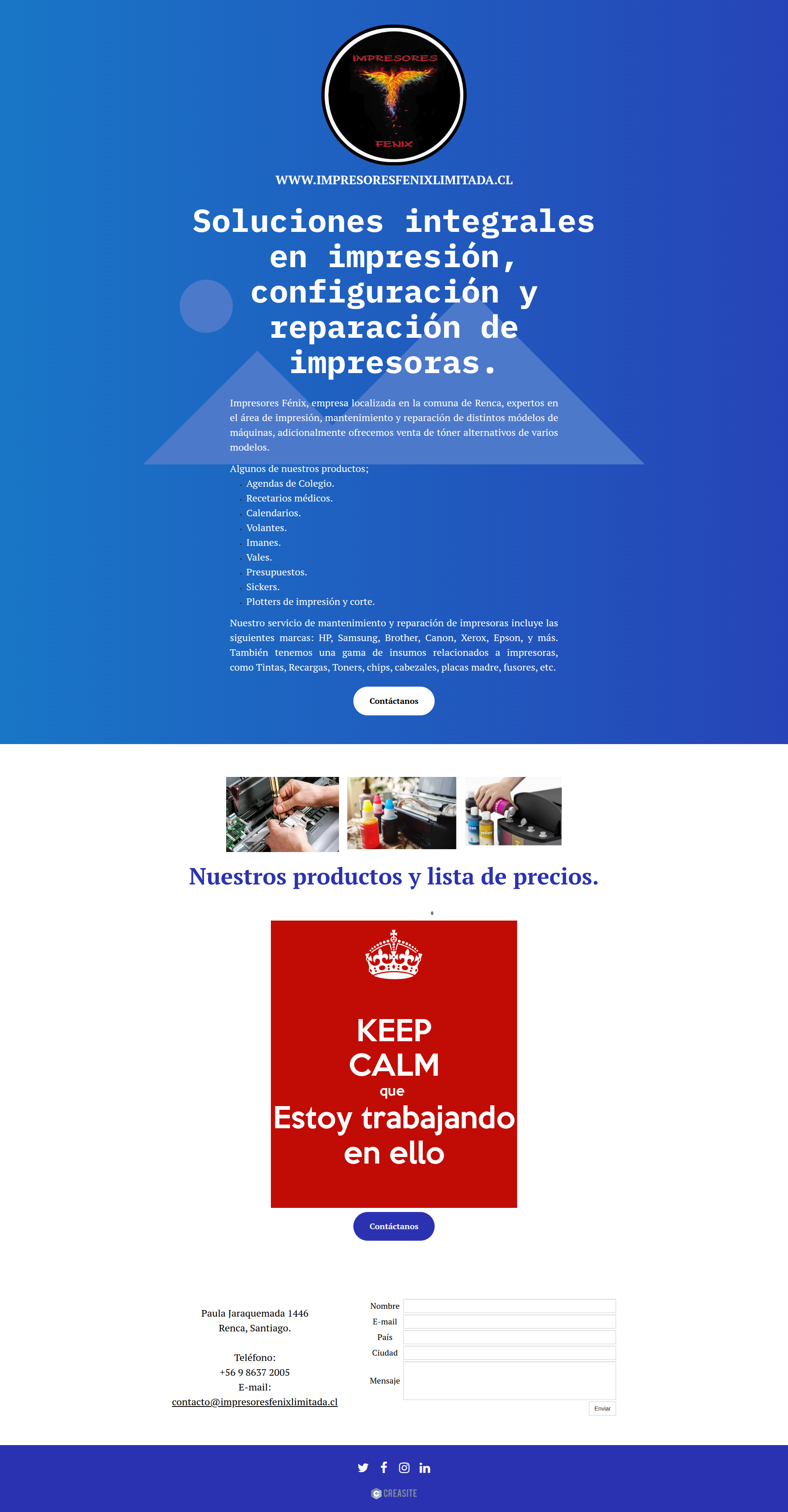 Diseño web existente